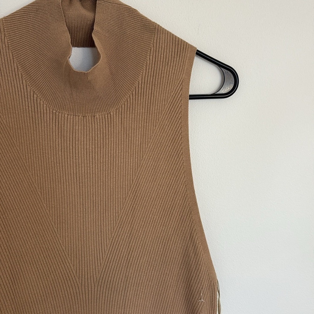 Anthropologie Mock Neck Midi Ribbed Dress - Picture 6 of 11